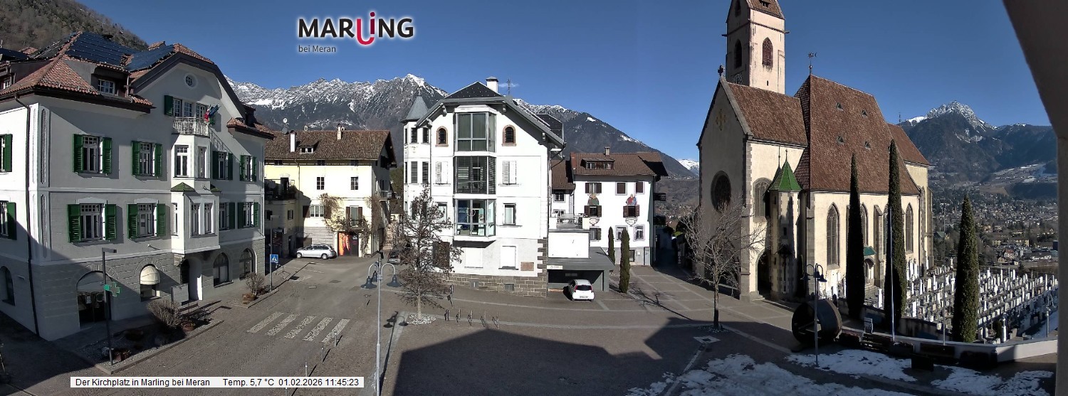 Archiv Foto Webcam Pfarrkirche Maria Himmelfahrt Marling