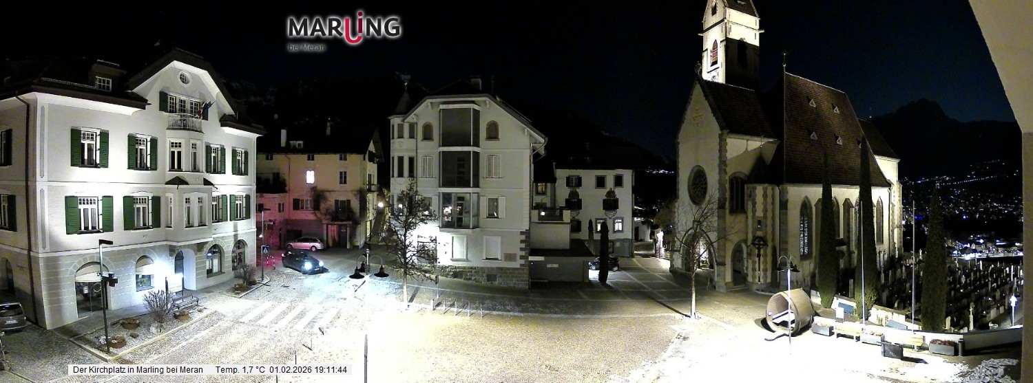 Archiv Foto Webcam Pfarrkirche Maria Himmelfahrt Marling