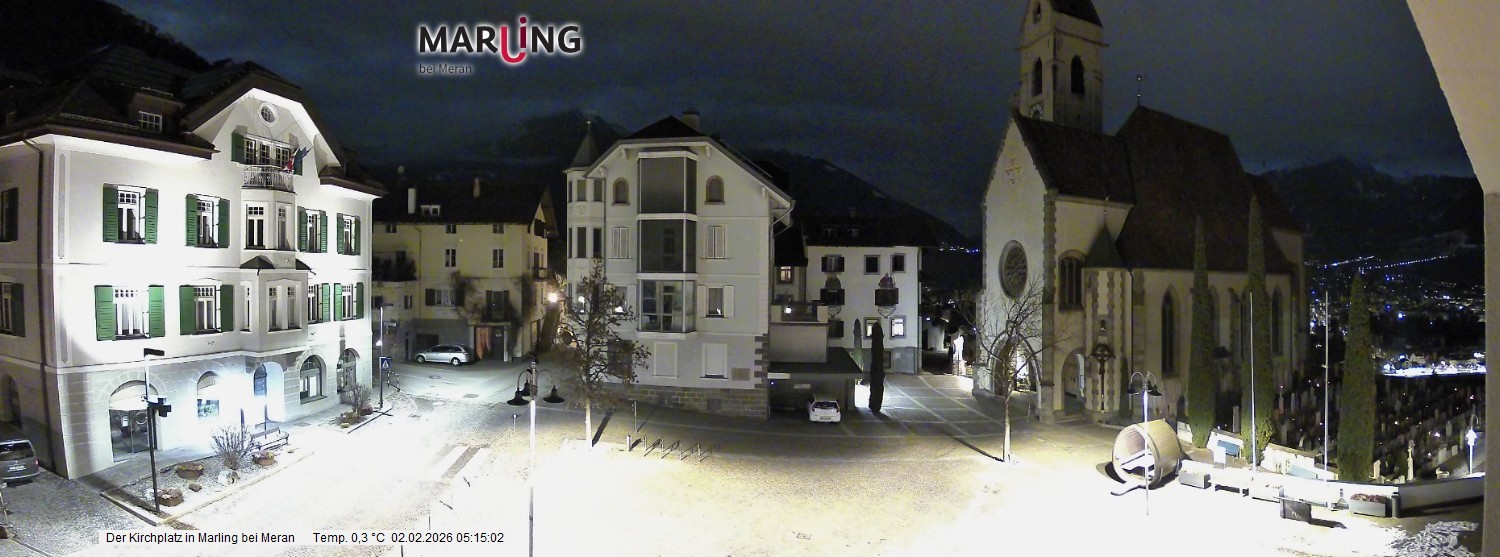 Archived image Webcam Marling - Piazza Chiesa