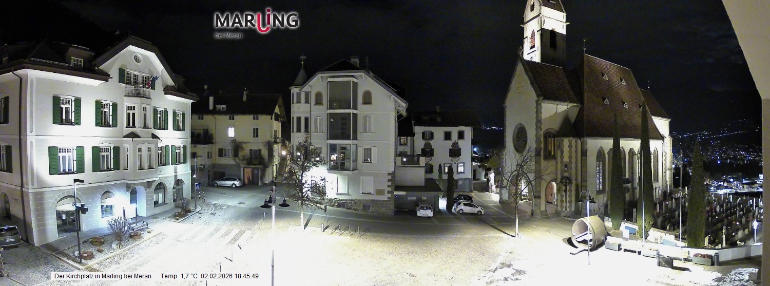 Archiv Foto Webcam Pfarrkirche Maria Himmelfahrt Marling