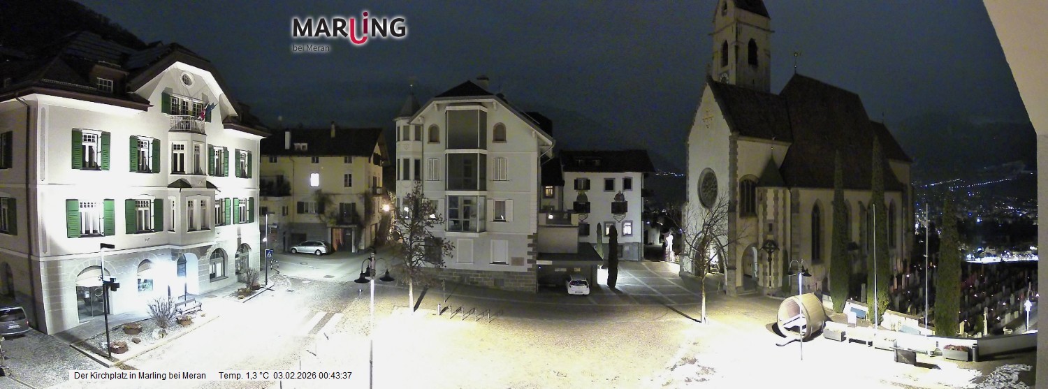 Archiv Foto Webcam Pfarrkirche Maria Himmelfahrt Marling