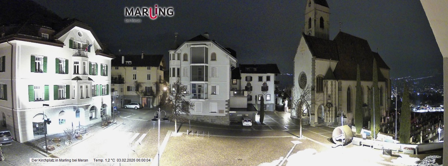 Archiv Foto Webcam Pfarrkirche Maria Himmelfahrt Marling