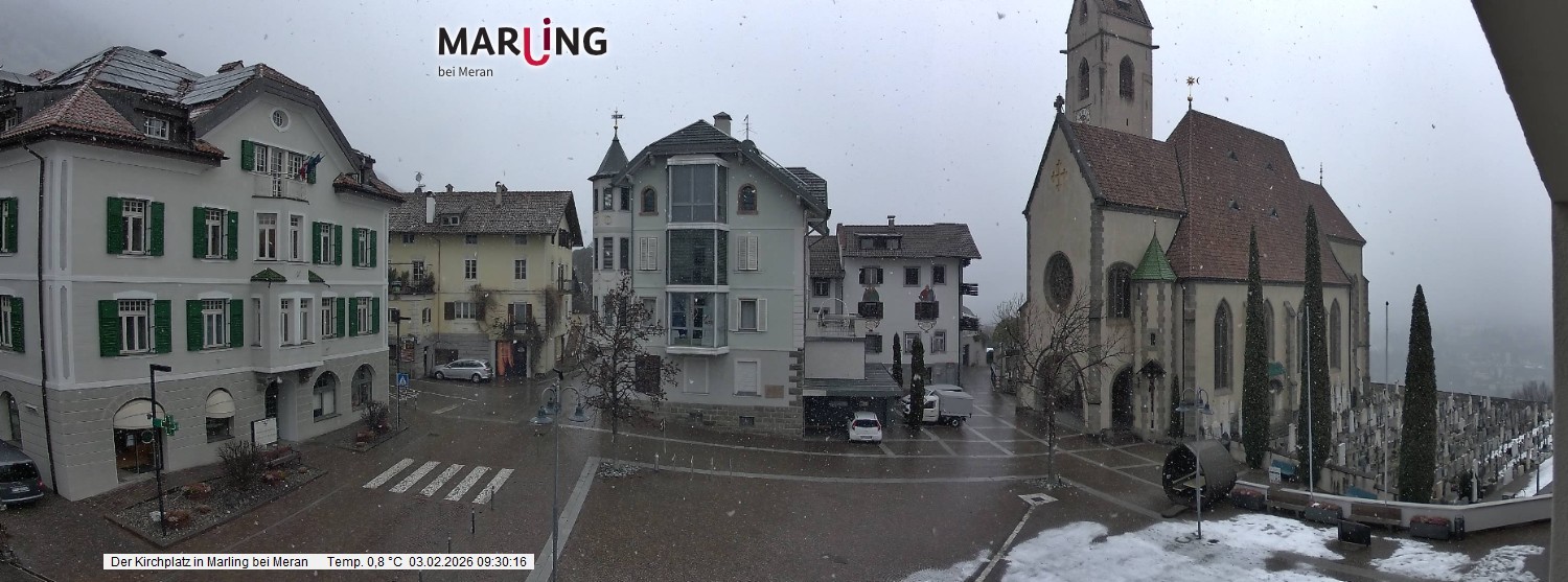 Archiv Foto Webcam Pfarrkirche Maria Himmelfahrt Marling