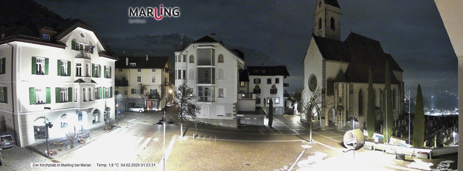 Archiv Foto Webcam Pfarrkirche Maria Himmelfahrt Marling