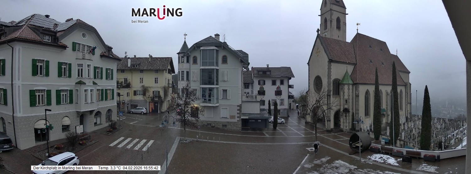 Archiv Foto Webcam Pfarrkirche Maria Himmelfahrt Marling