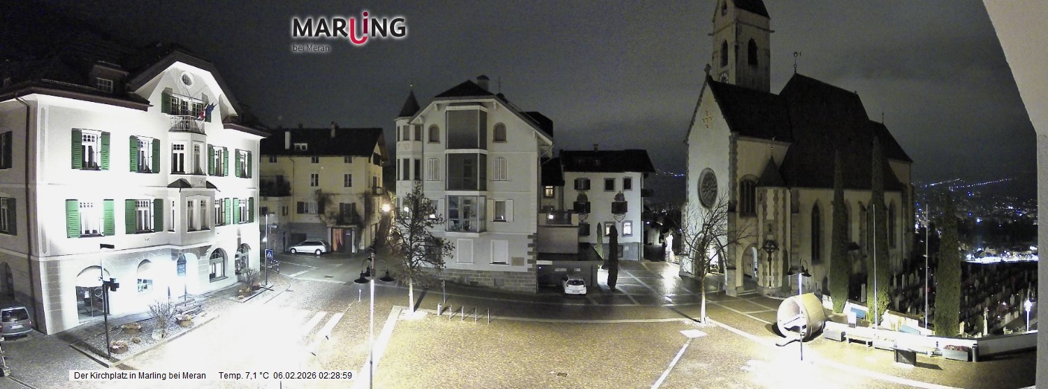 Archiv Foto Webcam Pfarrkirche Maria Himmelfahrt Marling