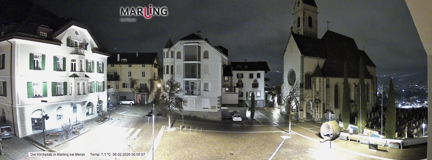 Archiv Foto Webcam Pfarrkirche Maria Himmelfahrt Marling