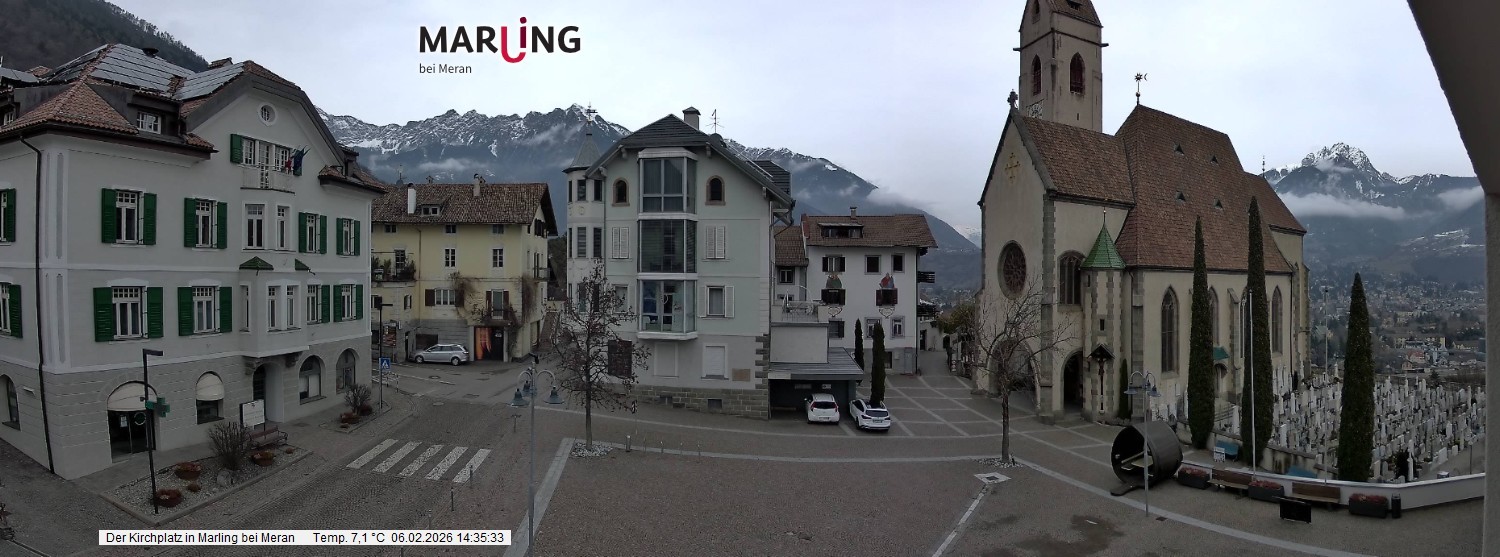 Archiv Foto Webcam Pfarrkirche Maria Himmelfahrt Marling