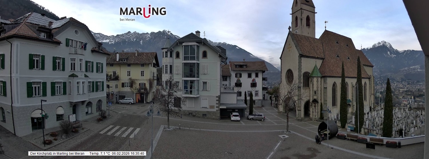 Archiv Foto Webcam Pfarrkirche Maria Himmelfahrt Marling