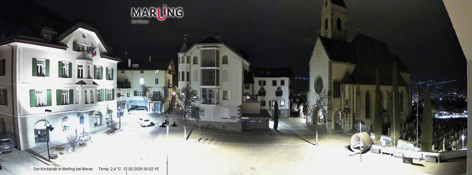Archiv Foto Webcam Pfarrkirche Maria Himmelfahrt Marling