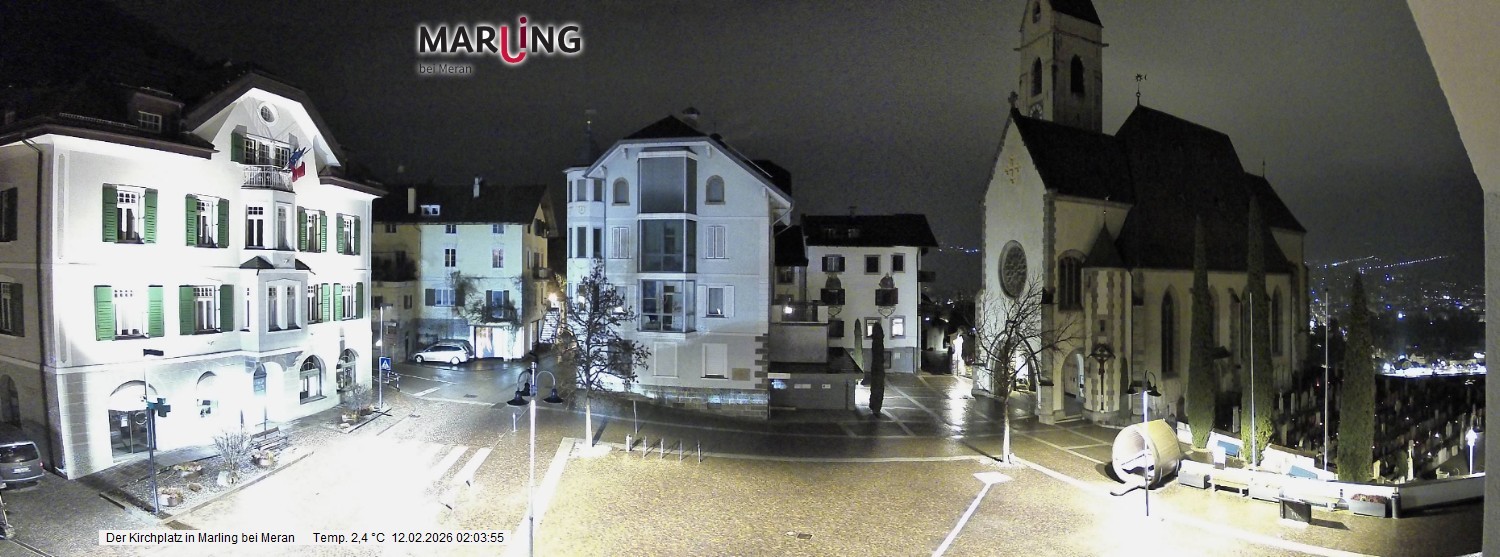 Archiv Foto Webcam Pfarrkirche Maria Himmelfahrt Marling