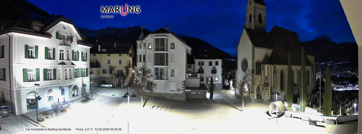 Archiv Foto Webcam Pfarrkirche Maria Himmelfahrt Marling