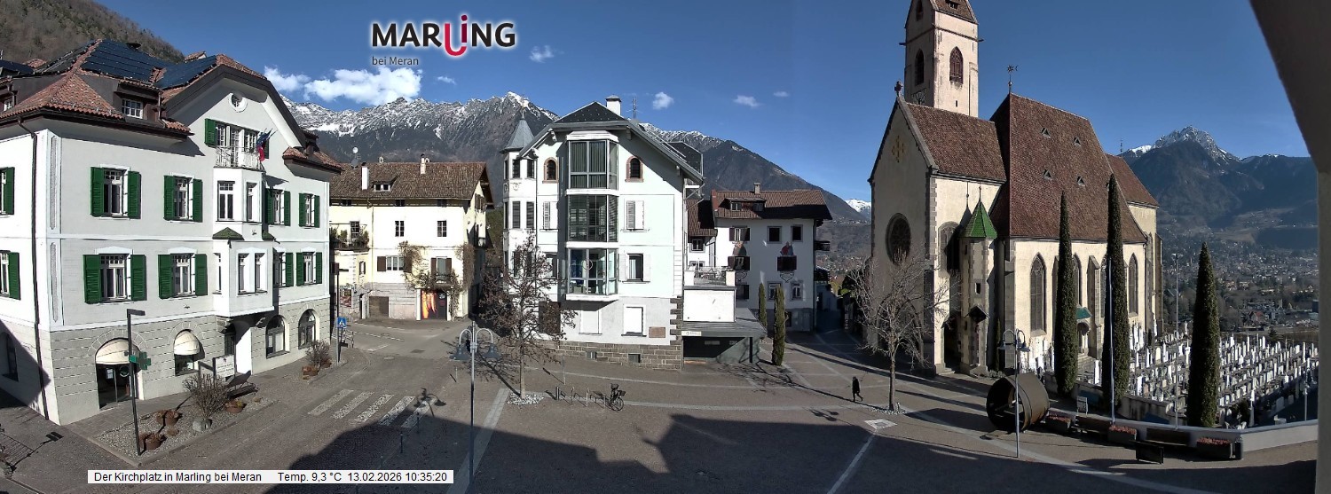 Archiv Foto Webcam Pfarrkirche Maria Himmelfahrt Marling