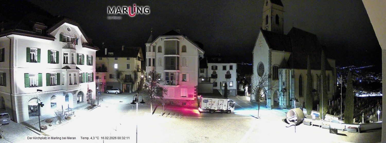 Archiv Foto Webcam Pfarrkirche Maria Himmelfahrt Marling