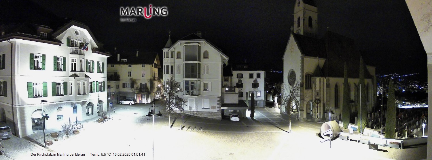 Archiv Foto Webcam Pfarrkirche Maria Himmelfahrt Marling