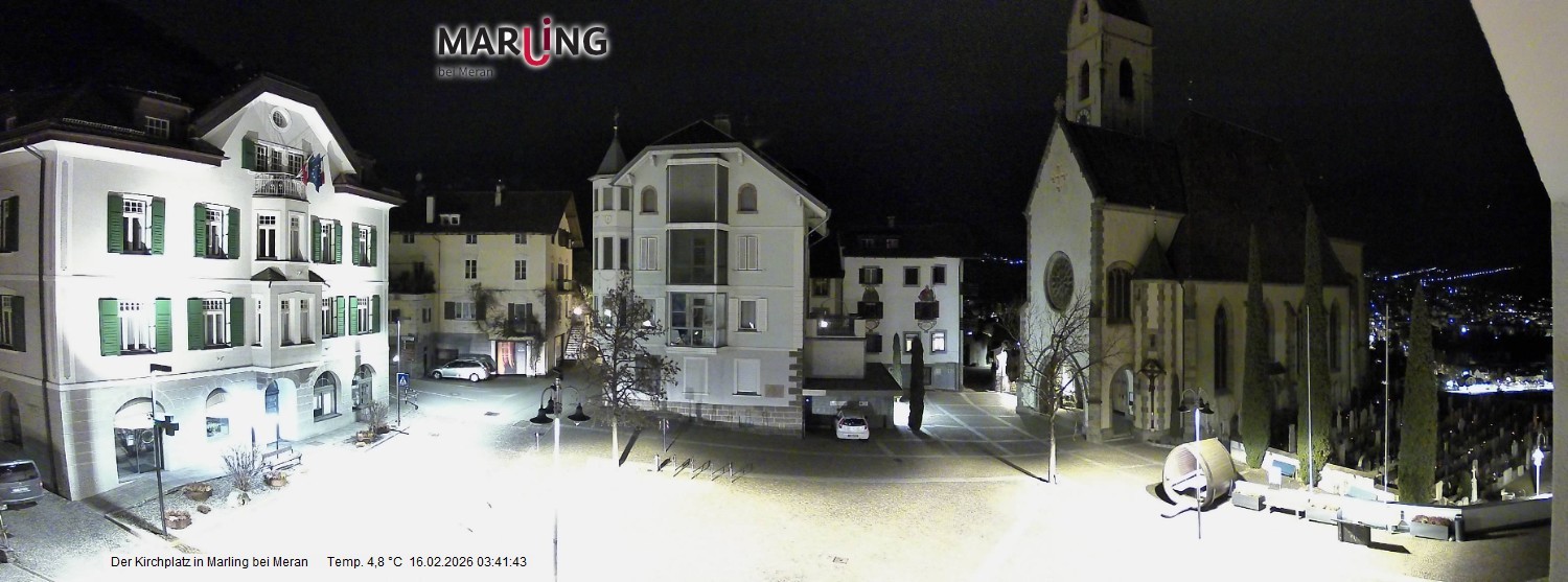 Archiv Foto Webcam Pfarrkirche Maria Himmelfahrt Marling