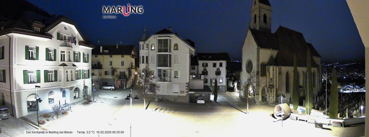 Archiv Foto Webcam Pfarrkirche Maria Himmelfahrt Marling