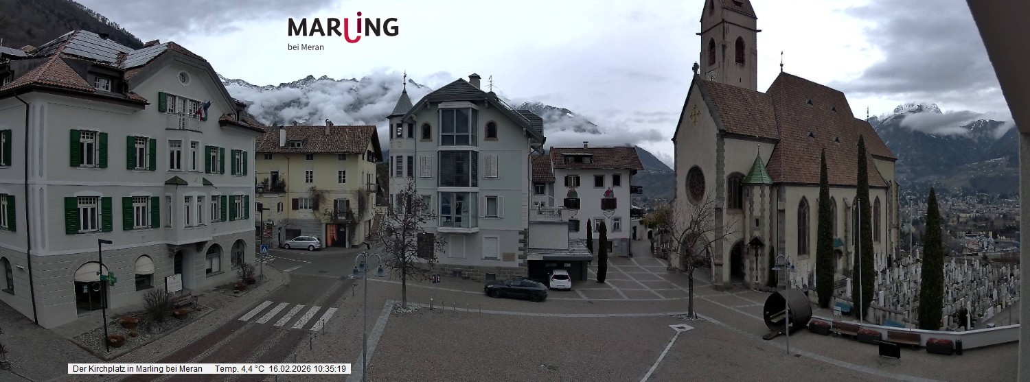 Archiv Foto Webcam Pfarrkirche Maria Himmelfahrt Marling