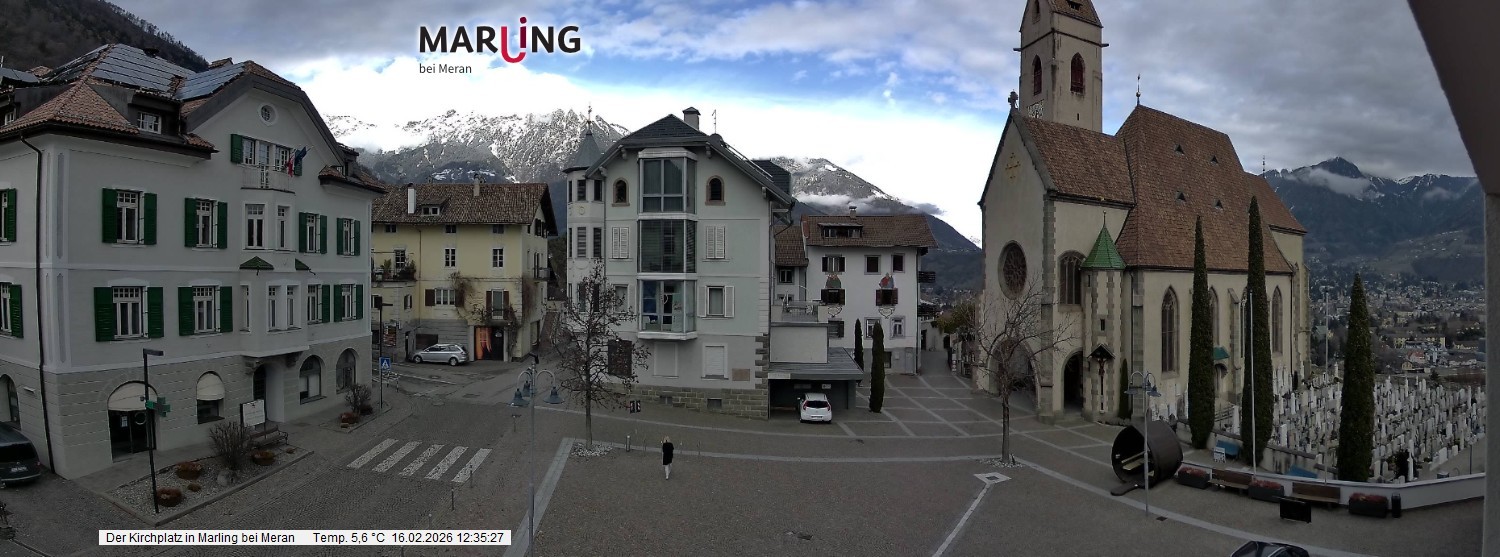 Archiv Foto Webcam Pfarrkirche Maria Himmelfahrt Marling