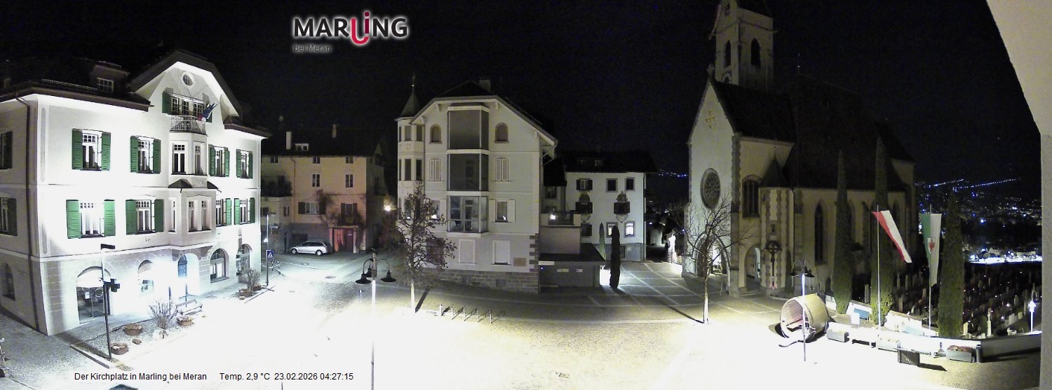Archiv Foto Webcam Pfarrkirche Maria Himmelfahrt Marling
