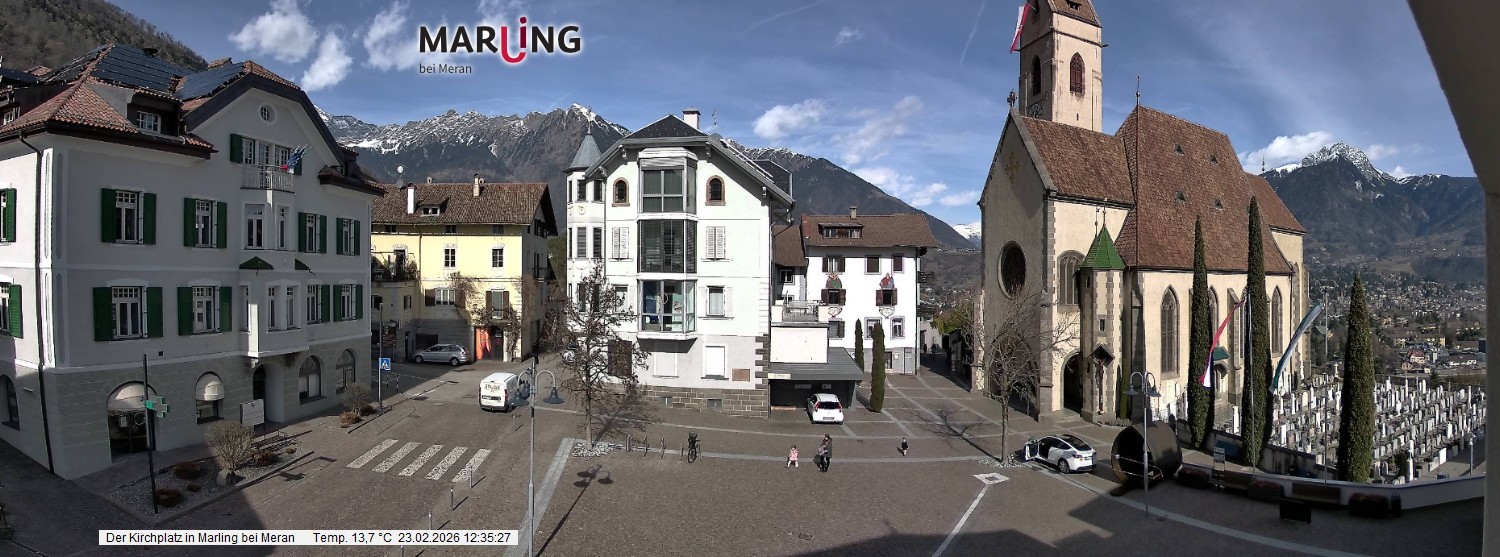 Archiv Foto Webcam Pfarrkirche Maria Himmelfahrt Marling