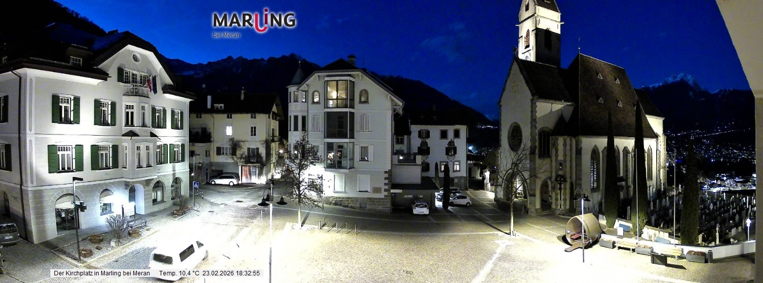 Archiv Foto Webcam Pfarrkirche Maria Himmelfahrt Marling