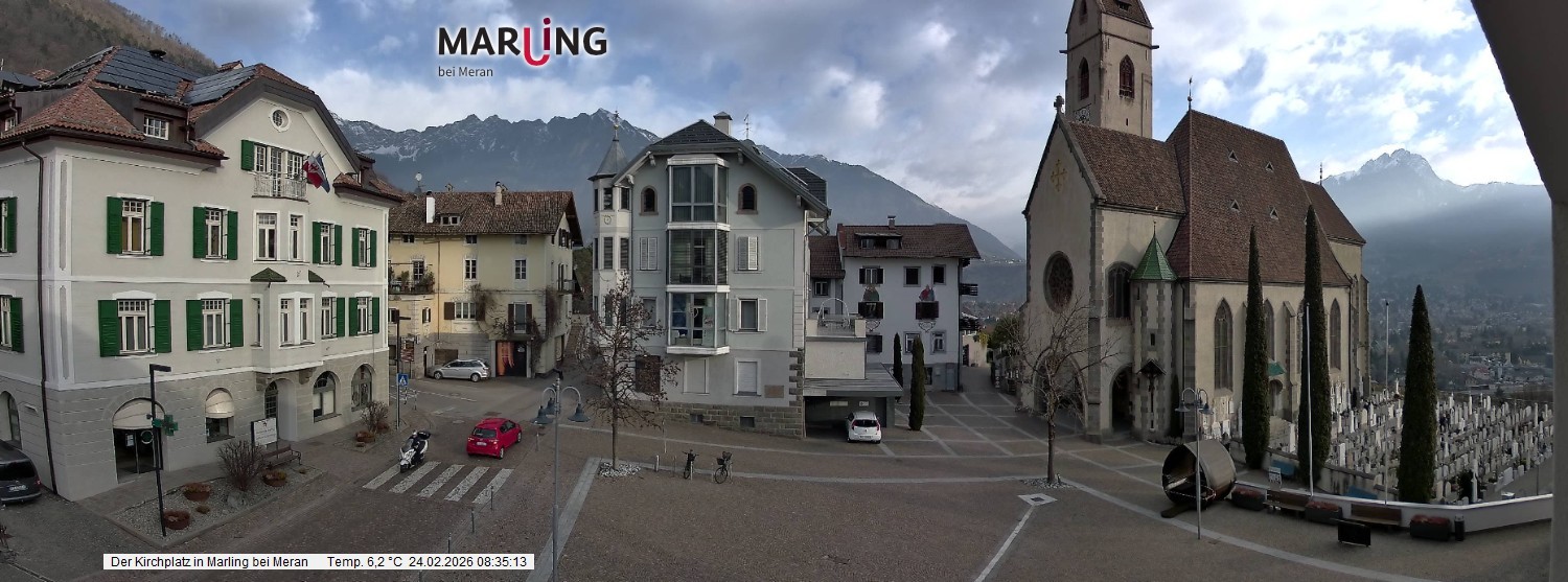 Archiv Foto Webcam Pfarrkirche Maria Himmelfahrt Marling