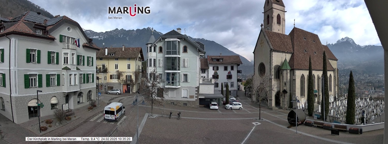 Archiv Foto Webcam Pfarrkirche Maria Himmelfahrt Marling