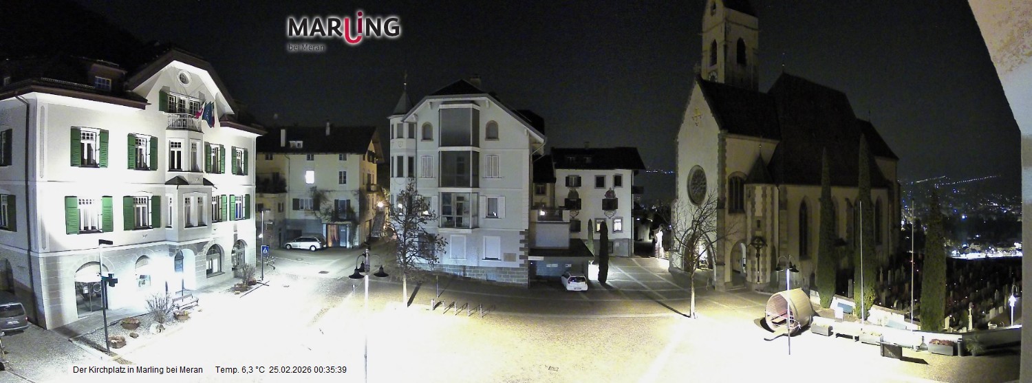 Archiv Foto Webcam Pfarrkirche Maria Himmelfahrt Marling