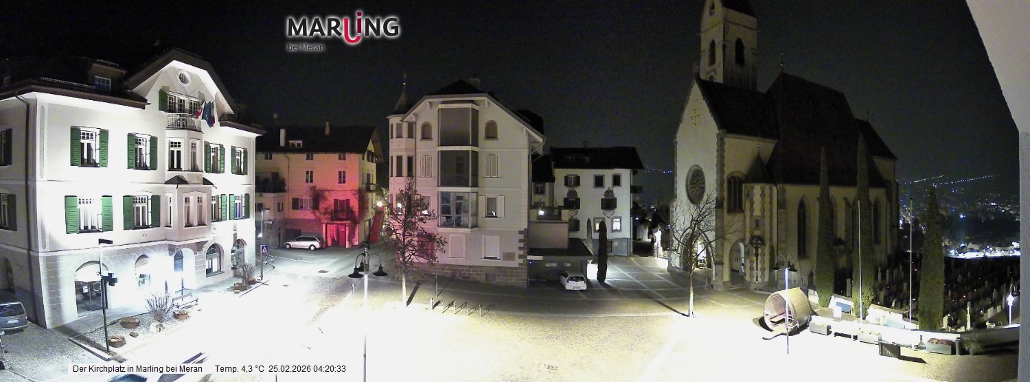 Archiv Foto Webcam Pfarrkirche Maria Himmelfahrt Marling