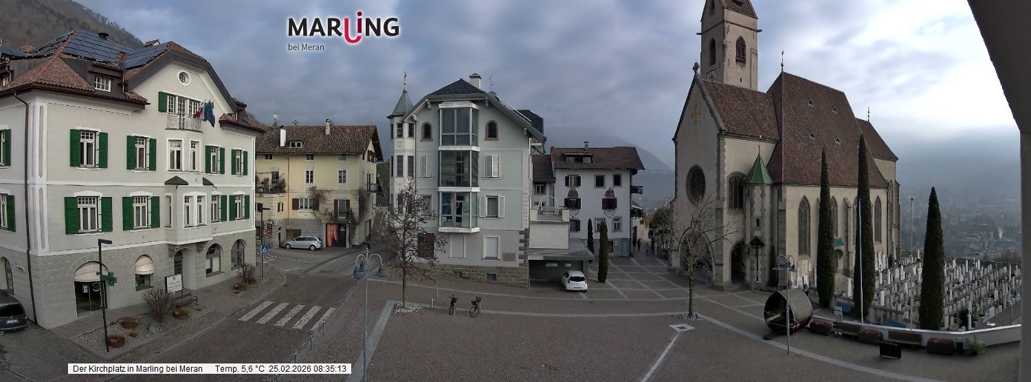Archiv Foto Webcam Pfarrkirche Maria Himmelfahrt Marling