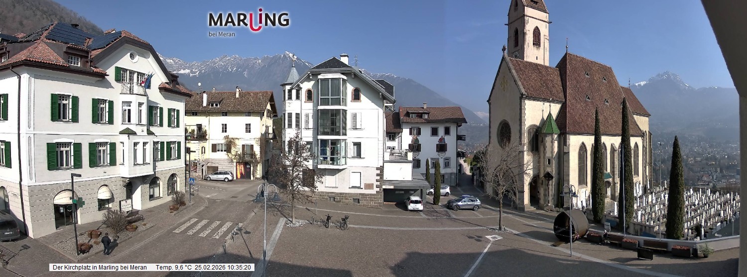 Archiv Foto Webcam Pfarrkirche Maria Himmelfahrt Marling