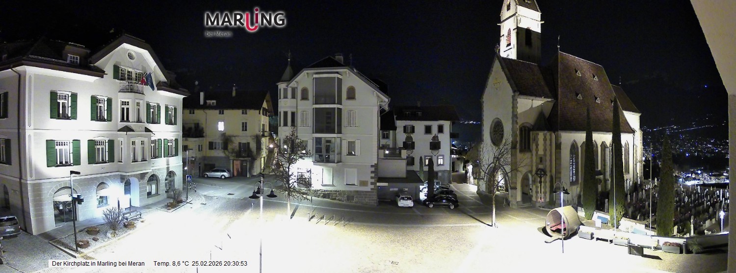 Archiv Foto Webcam Pfarrkirche Maria Himmelfahrt Marling