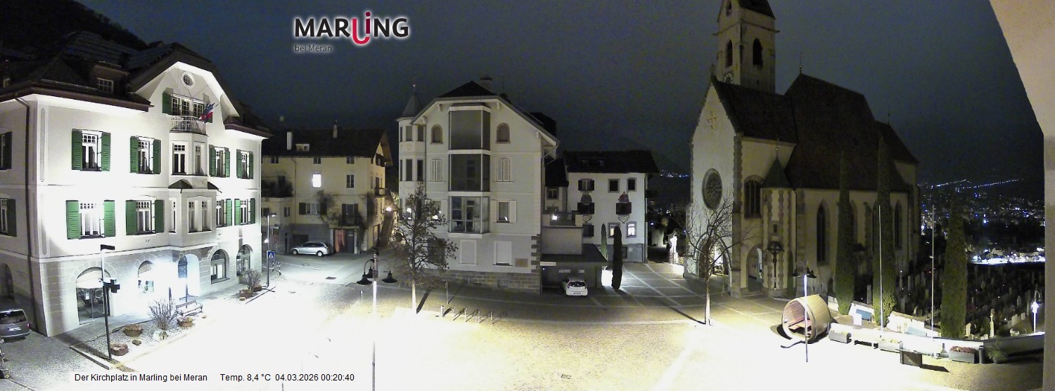 Archiv Foto Webcam Pfarrkirche Maria Himmelfahrt Marling