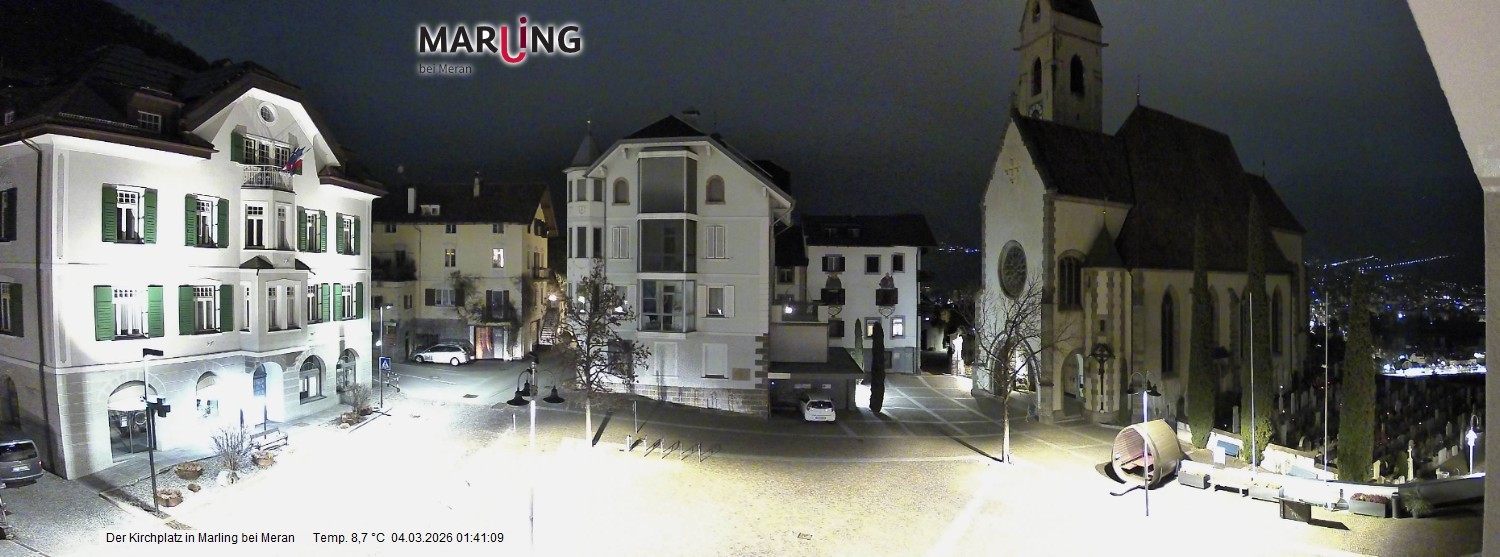 Archiv Foto Webcam Pfarrkirche Maria Himmelfahrt Marling