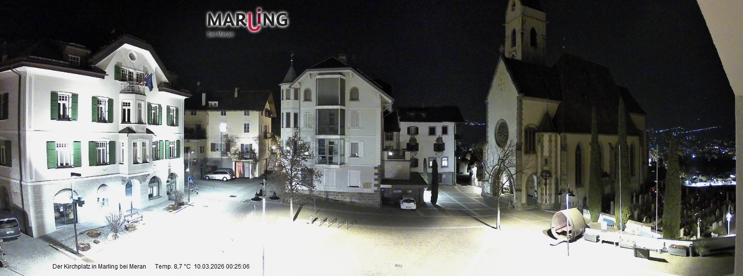 Archiv Foto Webcam Pfarrkirche Maria Himmelfahrt Marling