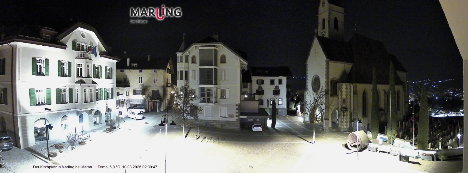 Archiv Foto Webcam Pfarrkirche Maria Himmelfahrt Marling