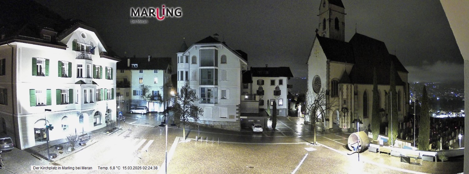 Archiv Foto Webcam Pfarrkirche Maria Himmelfahrt Marling