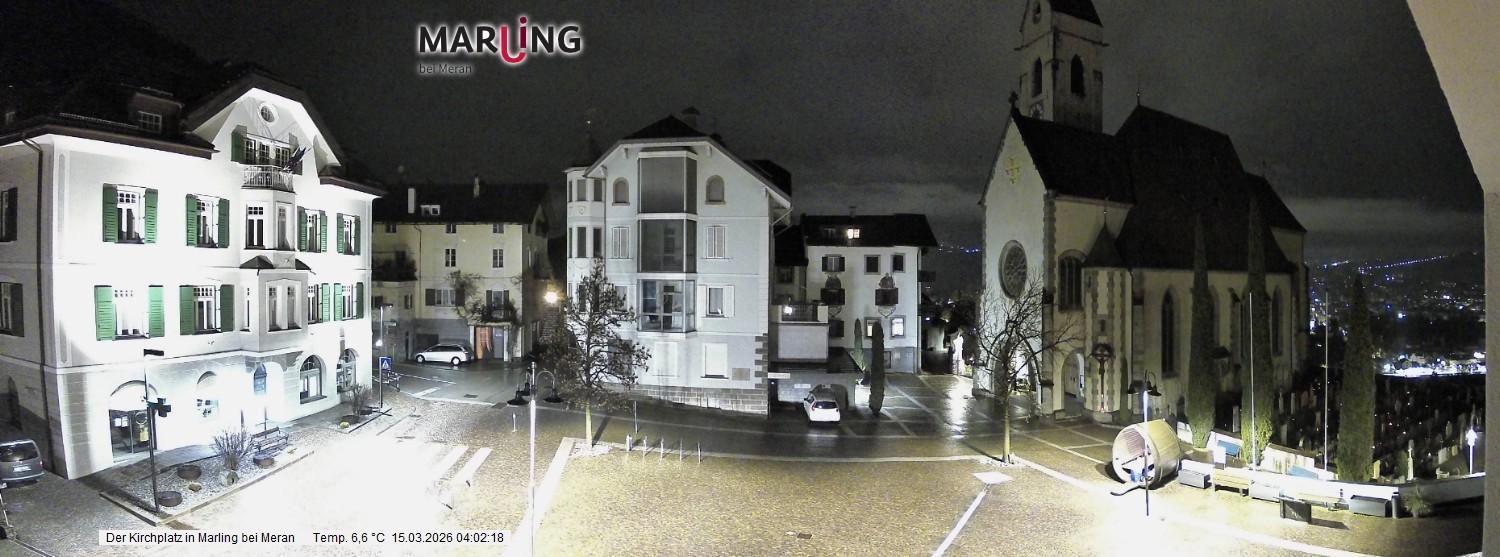 Archiv Foto Webcam Pfarrkirche Maria Himmelfahrt Marling