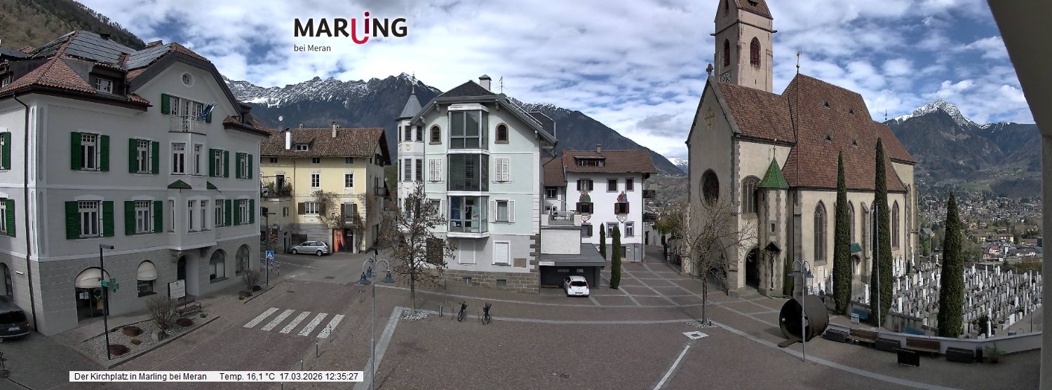 Archiv Foto Webcam Pfarrkirche Maria Himmelfahrt Marling