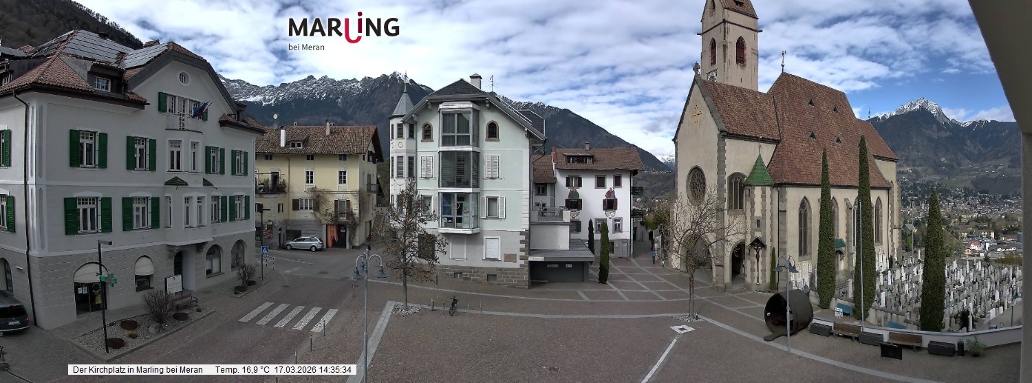 Archiv Foto Webcam Pfarrkirche Maria Himmelfahrt Marling