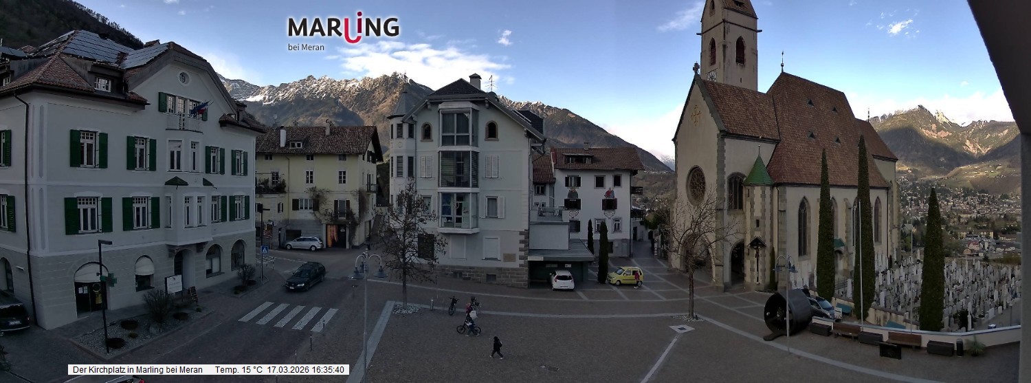 Archiv Foto Webcam Pfarrkirche Maria Himmelfahrt Marling