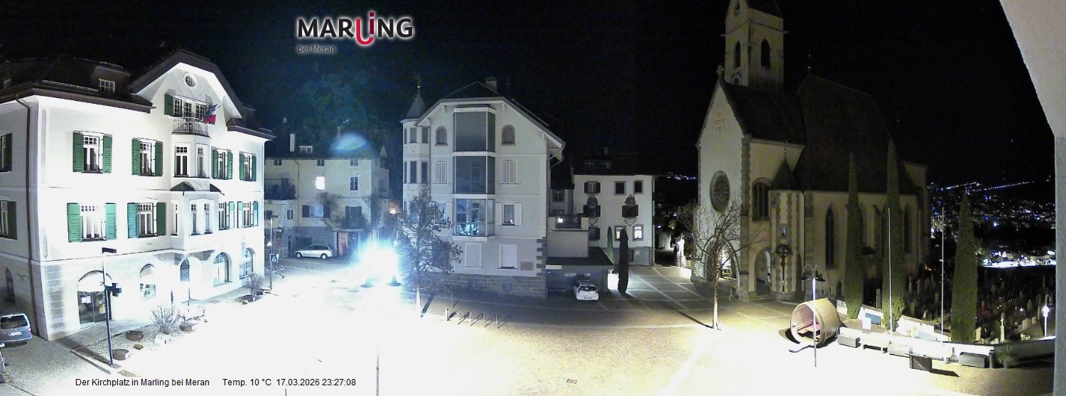 Archiv Foto Webcam Pfarrkirche Maria Himmelfahrt Marling