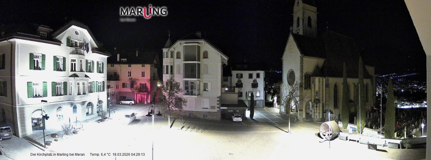 Archiv Foto Webcam Pfarrkirche Maria Himmelfahrt Marling
