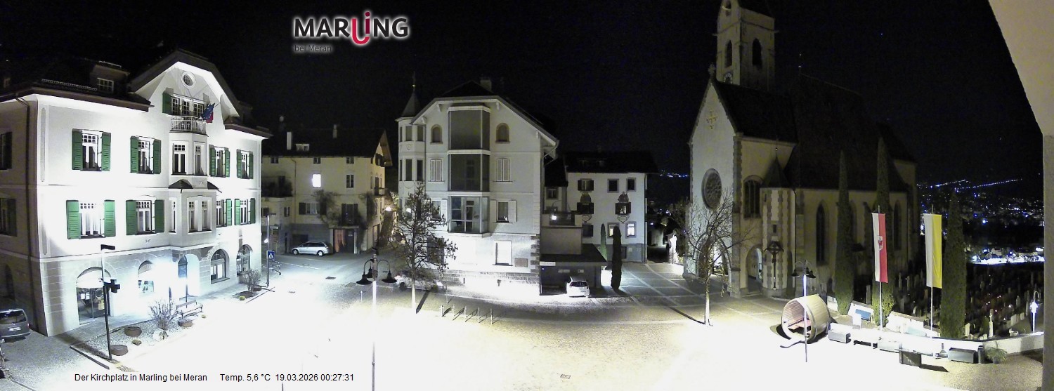 Archiv Foto Webcam Pfarrkirche Maria Himmelfahrt Marling