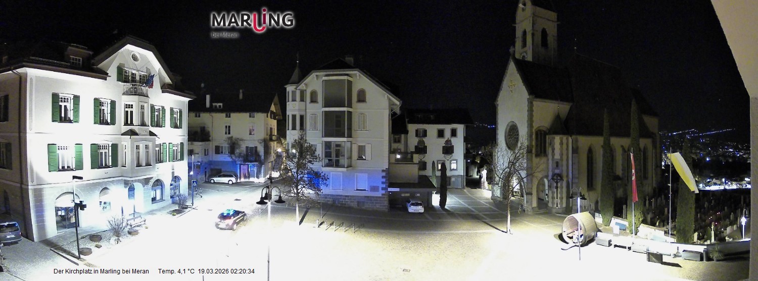 Archiv Foto Webcam Pfarrkirche Maria Himmelfahrt Marling