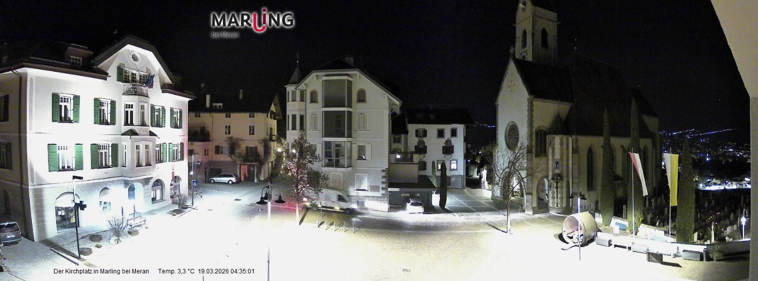 Archiv Foto Webcam Pfarrkirche Maria Himmelfahrt Marling