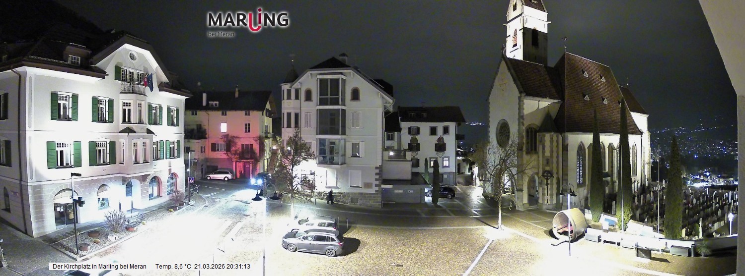 Archiv Foto Webcam Pfarrkirche Maria Himmelfahrt Marling