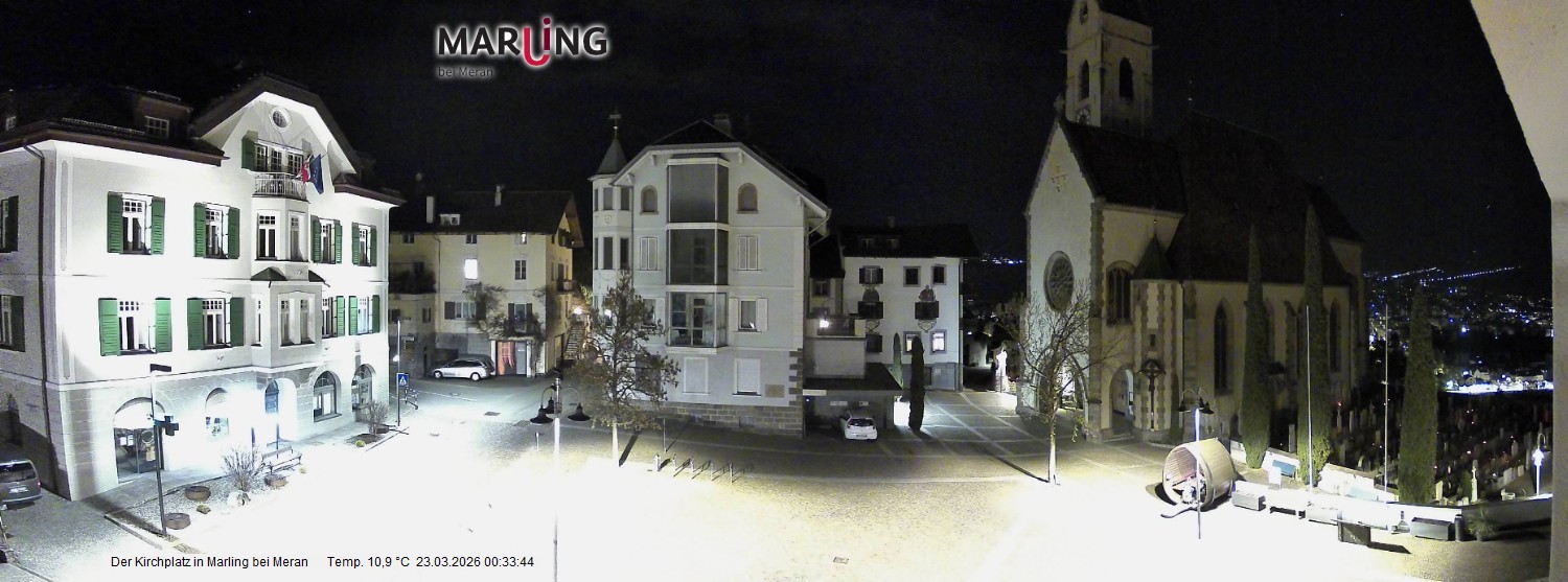 Archiv Foto Webcam Pfarrkirche Maria Himmelfahrt Marling
