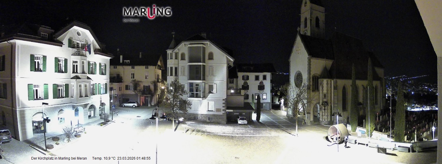 Archiv Foto Webcam Pfarrkirche Maria Himmelfahrt Marling